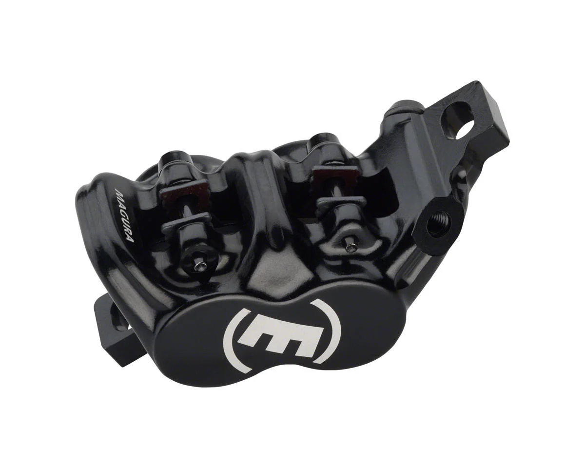 Magura MT C5 ABS Disc Brake Caliper (ABS) (Black/Laser Silver) (Post Mount) (4-Piston)